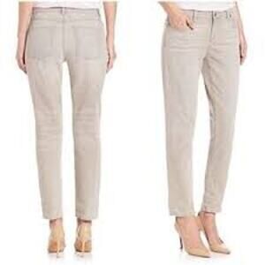 Frank & Eileen Sligo Jean Pants Beige Denim Distressed Frayed Hem High Waist 29